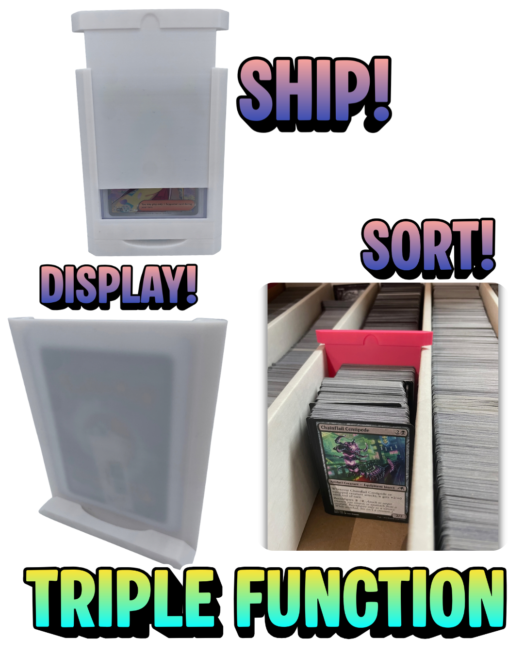 10 PACK - Shipping Frames - Ship, Display, and Sort your Cards ALL-IN-ONE